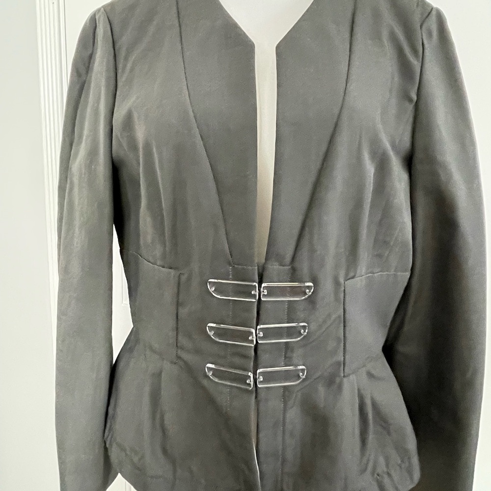 Gray Women's Jacket with clear Accents